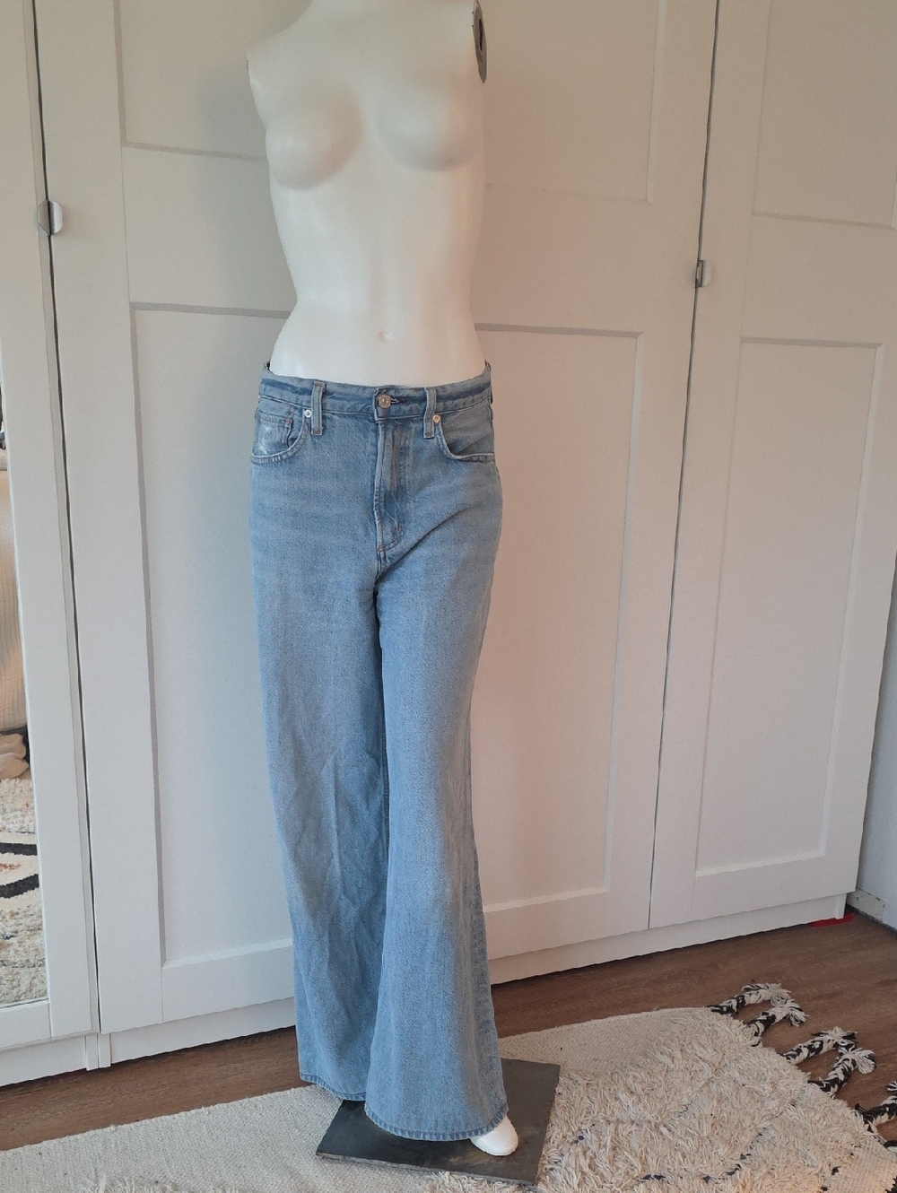 Citizens Of Humanity Light Blue Wide Leg Jeans